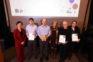 Student visa team VC Professional Services Awards Student Visa, Compliance and Immigration team accepting Outstanding Support award